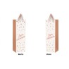 1 Geschenktüte für Flasche "Joyeux Anniversaire" Weißes - Roségold