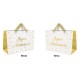 1 Sac cadeau moyen "Joyeux Anniversaire" blanc - or