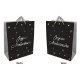 1 Sac cadeau grand "Joyeux Anniversaire" noir-argent