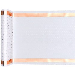 Chemin de table Passe partout, 28cm x 3m, blanc