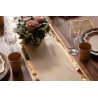 Chemin de table Passe partout, 28cm x 3m, blanc