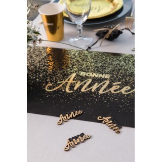 10 Déco "Bonne Année", à parsemer, 6,5x2,5cm