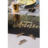 10 Dekorationen "Bonne Année", zum Streuen, 6,5 x 2,5 cm