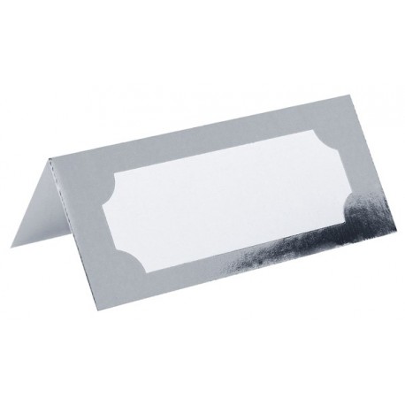 Marque-place rectangle métallisé 3 x 7 cm, sachet de 10 pièces