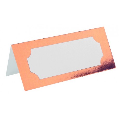 Marque-place rectangle métallisé 3 x 7 cm, sachet de 10 pièces