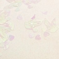 Confettis de table, coeur et colombe 10gr. ivoire