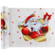Weihnachtsmann-Tischläufer, 30 cm x 5 m