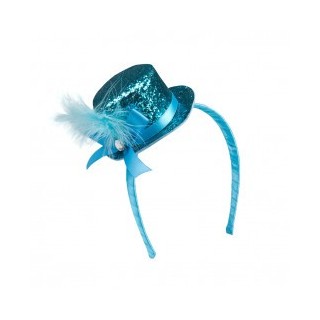 Mini cappello fascia paillettes 6 colori ass.
