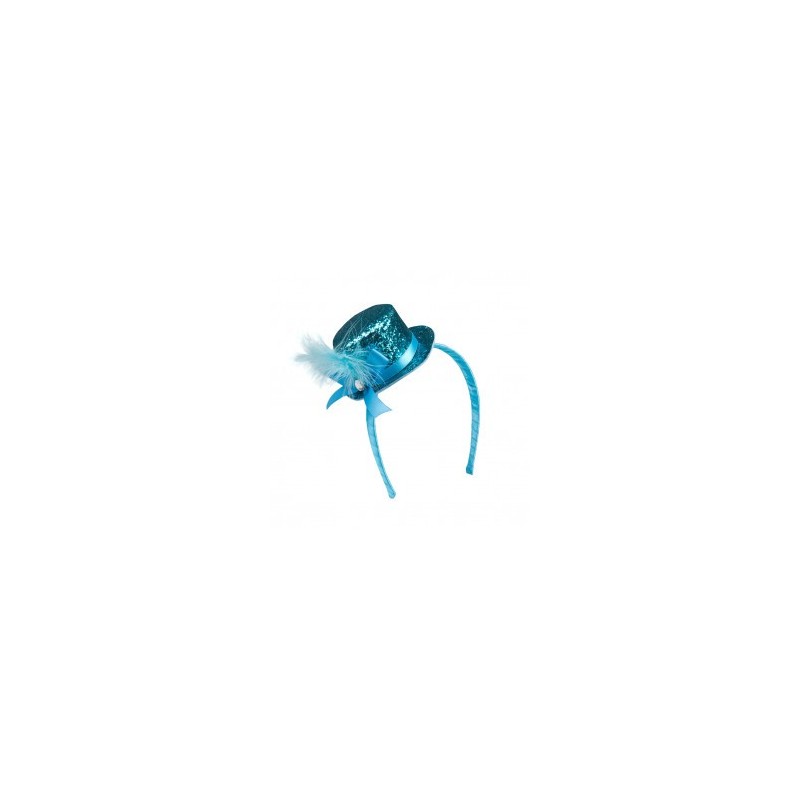 Minihut Stirnband Pailletten 6 Farben sort.