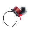 Serre tête mini chapeau paillettes 6 couleurs ass.