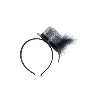 Minihut Stirnband Pailletten 6 Farben sort.