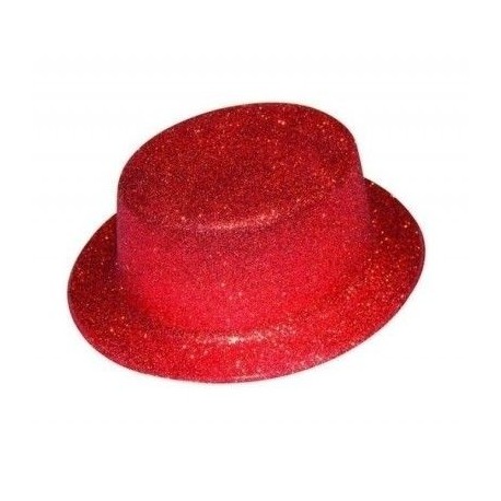 Chapeau haute forme, paillettes or