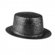 Chapeau haute forme, paillettes or