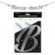 Guirlande Lettres Bonne Année Argent. 4m