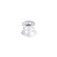 Bougeoir suède argent mat Ø 4cm