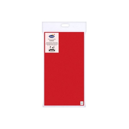 Dunisilk Tischdecke, 138x220cm, rot