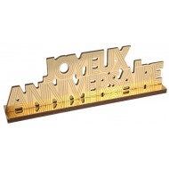 Lettres Joyeux Anniversaire or 27 x 4 x 9 cm