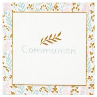 20 Serviettes Communion, 3plis, 33x33cm