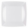 8 piatti piani, 23 x 23 cm, bianco