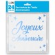24 Servietten, Joyeux Anniversaire, 3-lagig, 33 x33 cm , blau