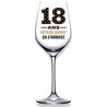 1 bicchiere di vino con l'età