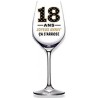 1 Verre à vin   "Bon Anniv' A la tienne" 