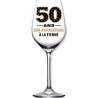 1 Calice da vino inclinato  "Joyeux Anniversaire Je penche vers la perfection! "