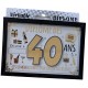 Mini schwarz-goldenes Geburtstagsdiplom 11 x 16 cm