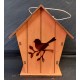 Maison oiseau décorative en bois