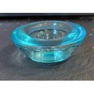 1 Bougeoir bleu turquoise perle Ø ext. 7,5cm Ø 4cm