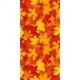 1 Chemin de table romance, feuilles d'automne, 30cm x 5m