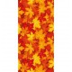 1 Chemin de table romance, feuilles d'automne, 30cm x 5m