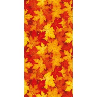 1 Chemin de table romance, feuilles d'automne, 30cm x 5m