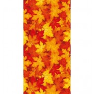 1 Chemin de table romance, feuilles d'automne, 30cm x 5m