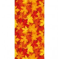 1 Chemin de table romance, feuilles d'automne, 30cm x 5m