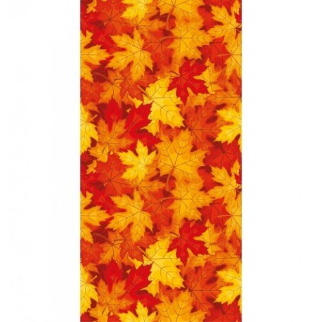 1 Chemin de table romance, feuilles d'automne, 30cm x 5m