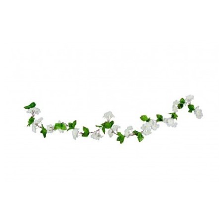 Guirlande de fleurs de cerisier blanc, 220cm