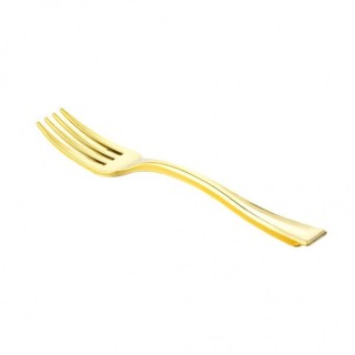 30 Gabeln, golden, waschbar und wiederverwendbar