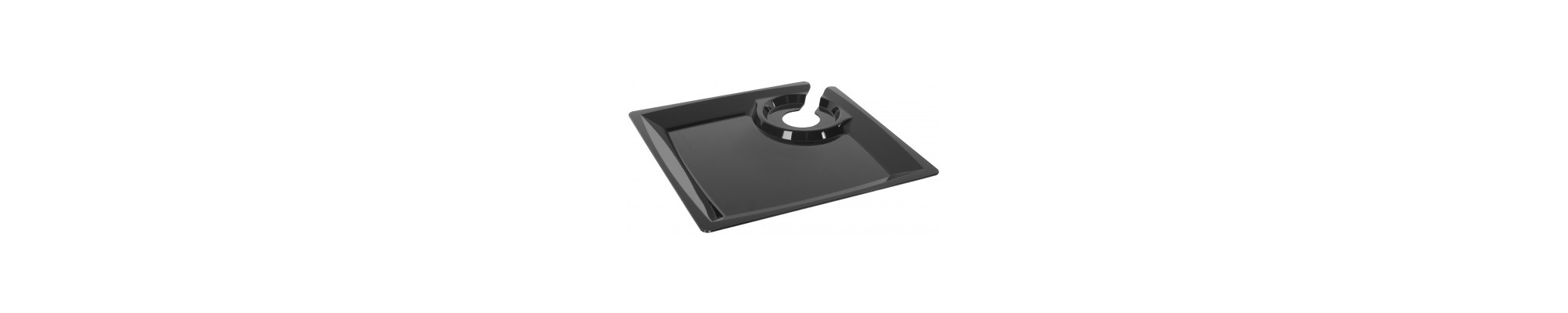 Teller mit Glashalter