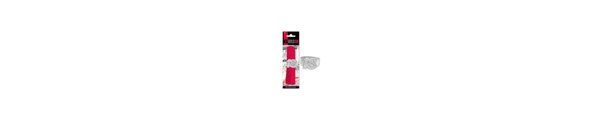 Catégorie Ronds de serviettes - Partytime : 12 Bracelets ressorts, plastique, vert , 12 Bracelets ressorts, plastique, noir ,...
