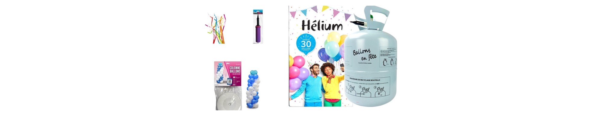 Catégorie Hélium - Partytime : Bouteille d'hélium jetable Ballons en fête, sans ballons , Bouteille d'hélium jetable pour 1...