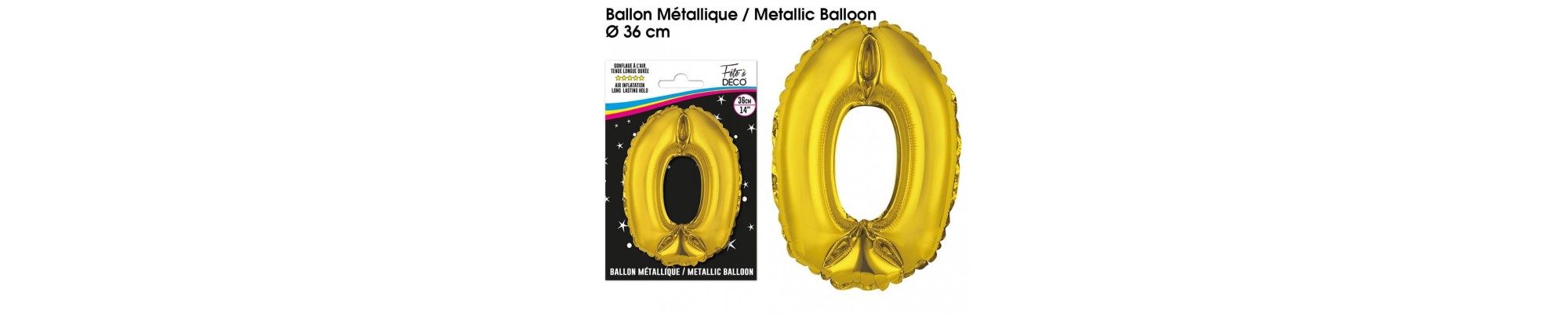 Goldene Luftballons in Form von Zahlen