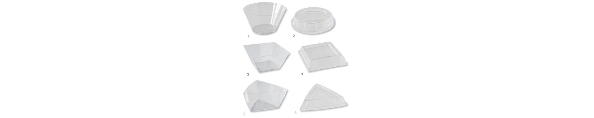 Verrines en coffret pour amuse-bouches, apéritifs