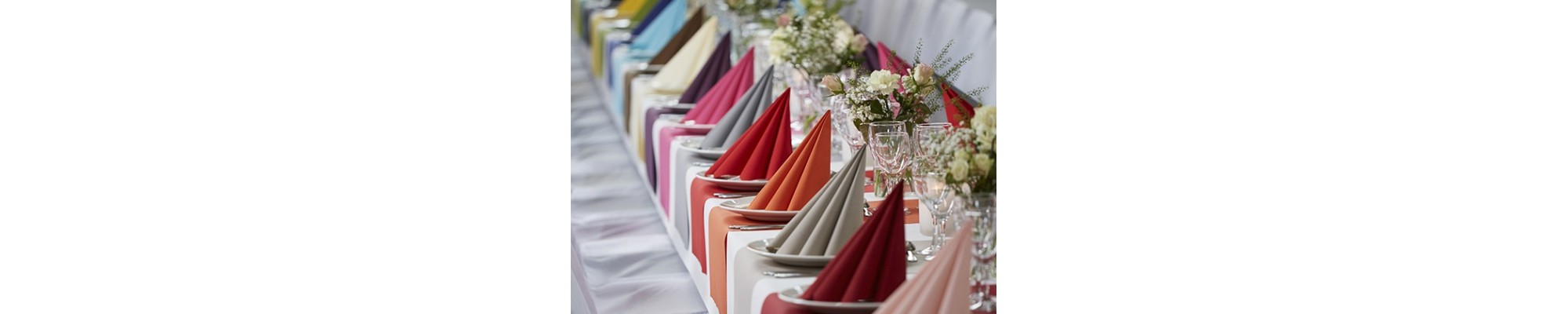 Serviettes de table pour fêtes et décorations